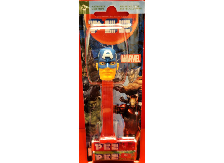 Набір Іграшка з цукерками PEZ Марвел-Marvel (1+2)