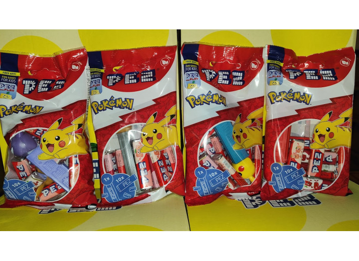 Набір PEZ Pokemon 85 g:Іграшка дозатор з цукерами(1+10)