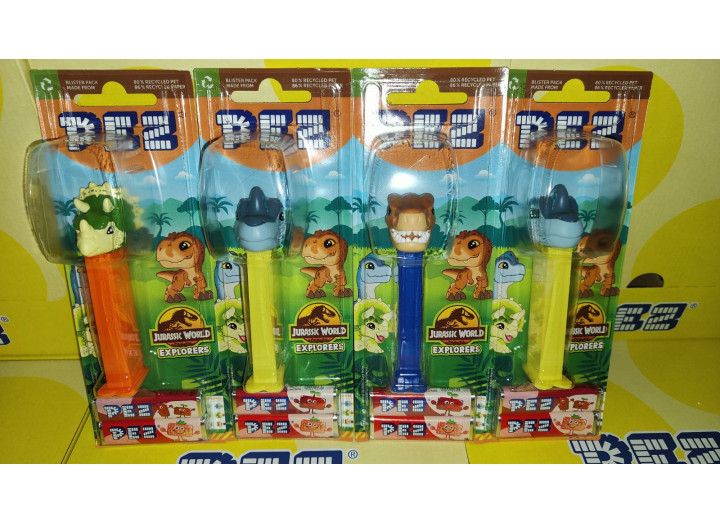 Набір Іграшка з цукерками PEZ Парк Юрського періоду (1+2)