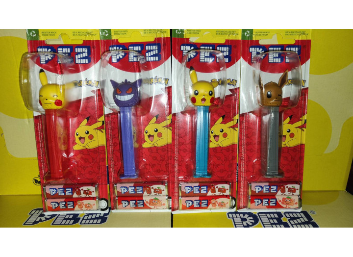 Набір Іграшка з цукерками PEZ Pokemon (1+2)