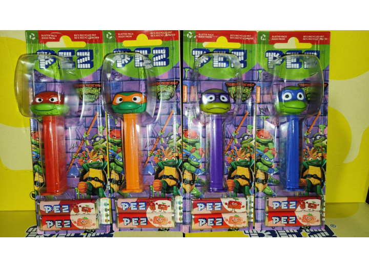 Набір Іграшка з цукерками PEZ Черепахи Ніндзя (1+2)